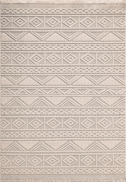 Dynamic Rugs SEVILLE 3607-109 Ivory and Soft Grey